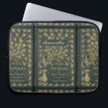 Elegant Jane Austen Pride and Prejudice Book Cover<br><div class="desc">Personalized gift for a Jane Austen fan with a picture of Pride and Prejudice book cover,  dark green with a faux gilded peacock.</div>