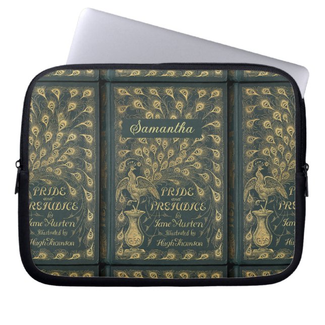 Elegant Jane Austen Pride and Prejudice Book Cover (Front)