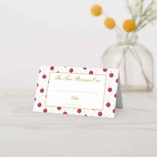 Elegant JAPAN HINOMARU Wedding Celebration Place Card