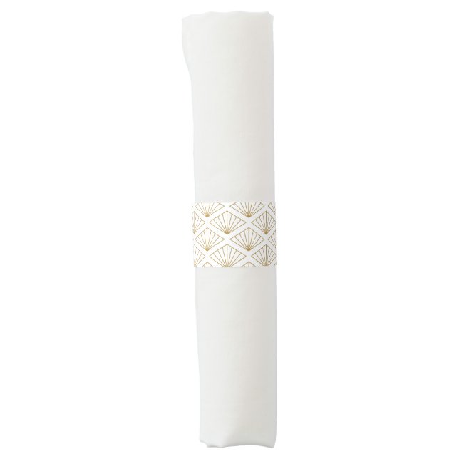 Elegant Japanese Bridal Shower Napkin Bands (Front)