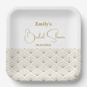 Elegant Japanese Bridal Shower Paper Plates