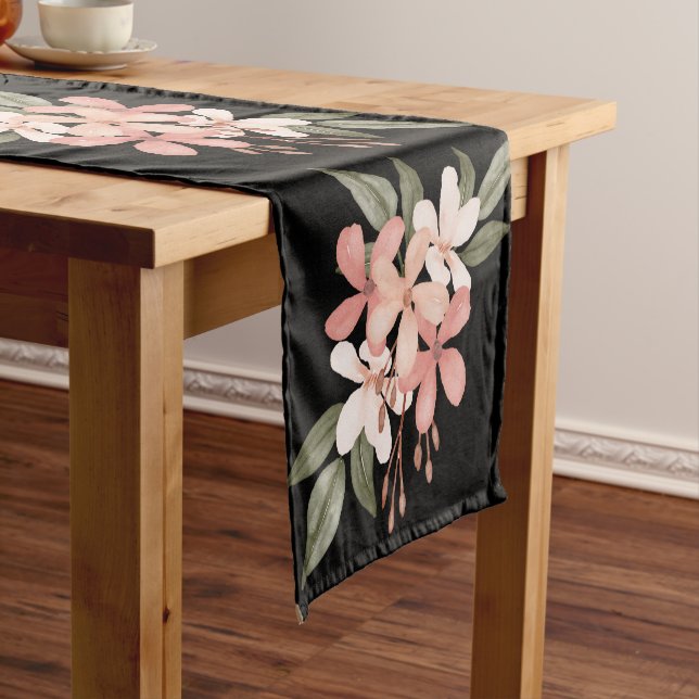 Elegant Japanese Cherry flower  Short Table Runner (In Situ)