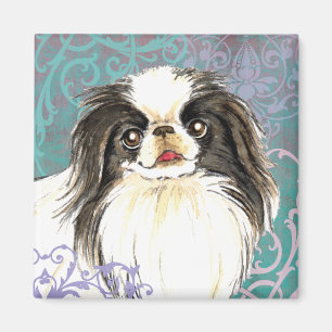 Elegant Japanese Chin Magnet