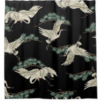 Elegant Japanese crane: artistic depiction.