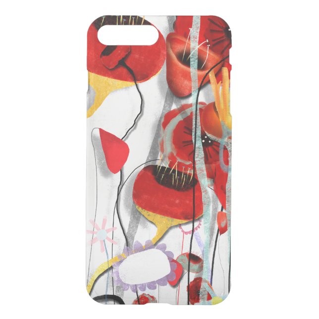 Elegant Japanese Floral Pattern Uncommon iPhone Case (Back)