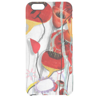 Elegant Japanese Floral Pattern Clear iPhone 6 Plus Case