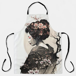 Elegant Japanese Geisha -  Apron