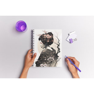 Elegant Japanese Geisha -  Notebook