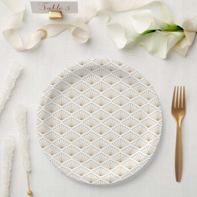 Elegant Japanese  Paper Plates (Wedding)