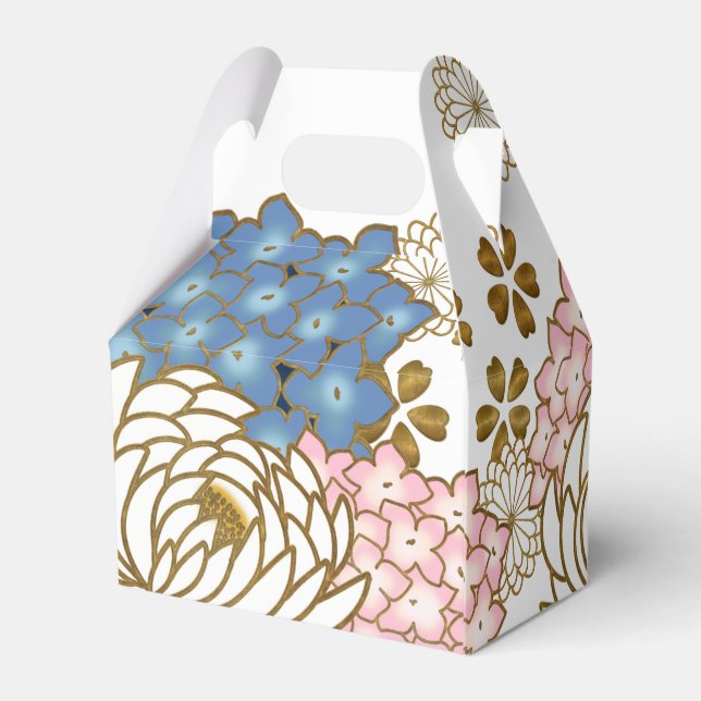 Elegant Japanese pattern Favor Box (Back Side)