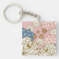 Elegant Japanese pattern Favor Box Throw Pillow St Keychain