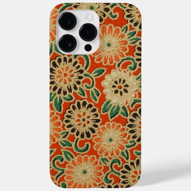Elegant Japanese Washi Origami Chrysanthemum Case-Mate iPhone Case (Back)