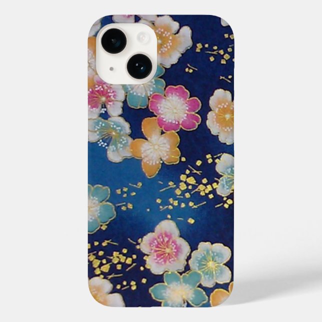 Elegant Japanese Washi Origami Modern Flowers Case-Mate iPhone Case (Back)