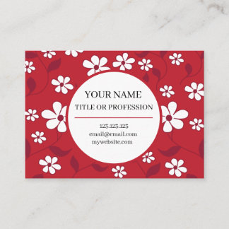 Elegant Jasmine Floral Business Card