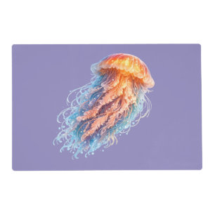 Elegant Jellyfish Ocean Fantasy Illustration Placemat