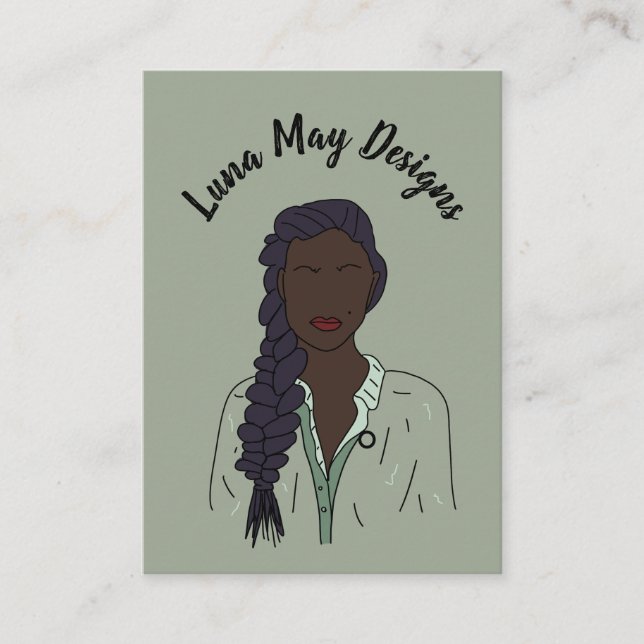 Elegant Jewelry Boss Women 1 Pin Business Card  (Front)