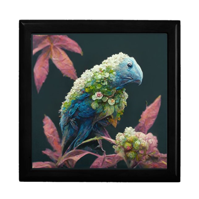Elegant Jewelry Box with Bird Design – Nature-Insp (Front)