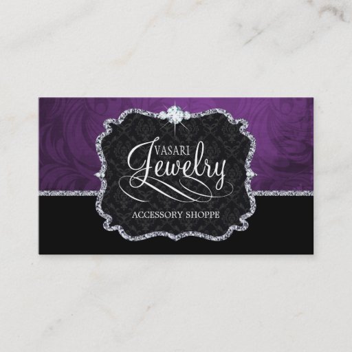 Customizable Elegant Jewelry Business Card Template