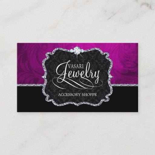 Customizable Elegant Jewelry Business Card Template