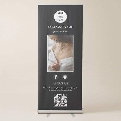 Elegant Jewelry Business Promotional Advertising Retractable Banner