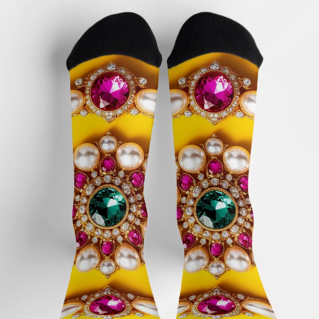 Elegant Jewelry Composition Socks (Top)