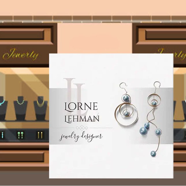 elegant jewelry designer business card (Creator Uploaded)
