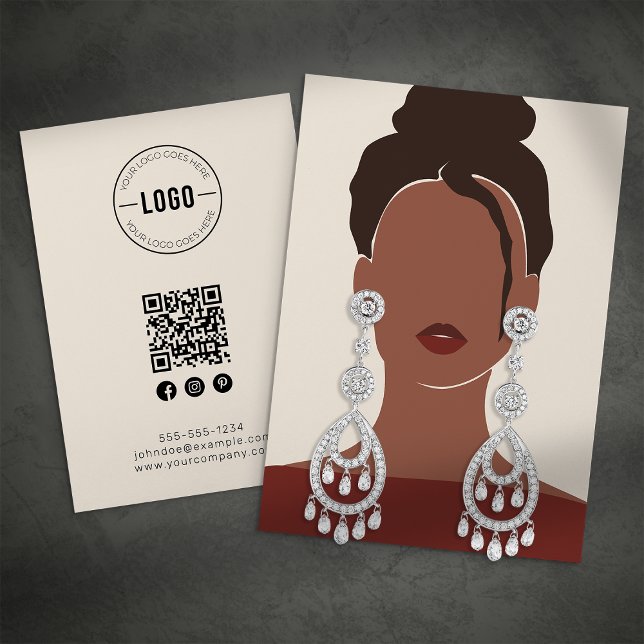 Elegant Jewelry Earrings Display Card (Creator Uploaded)