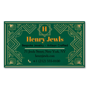 Elegant Jewelry - Luxury Jewelry Business Card Magnet