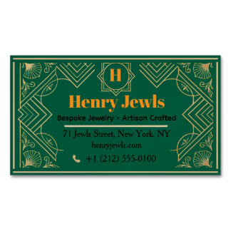 Elegant Jewelry - Luxury Jewelry Business Card Magnet