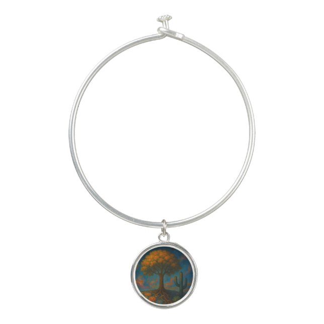 Elegant Jewelry: Nature-Inspired Charm Bracelet (Front)