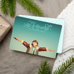 Elegant Joy   Holiday Photo Card