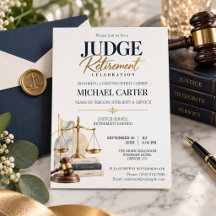 Elegant Judge Retirement Party Celebration