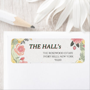 Elegant July Wedding Label