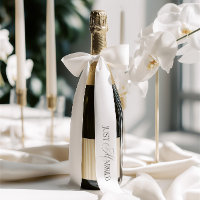 Elegant Just Married Single Inscription Wedding