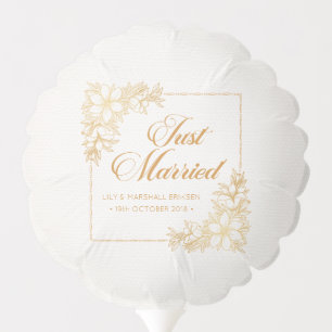 Elegant Just Married Wedding Balloon