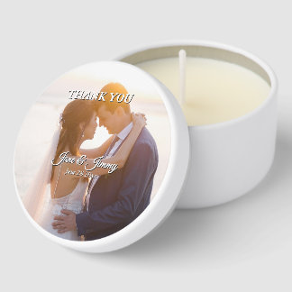 Elegant Keepsake Gift Wedding Invitation Mini Candle Favors