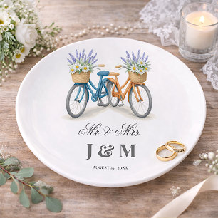 Elegant Keepsake Newlyweds Gift Bride Groom Trinket Tray