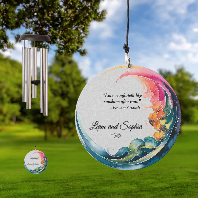 Elegant Keepsake Pink and Blue Wind Chime – Product