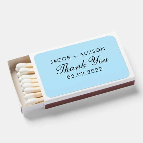 Elegant Keepsakes for Your Special Day  Matchboxes