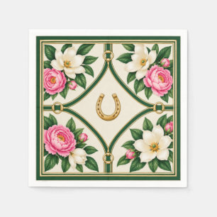 Elegant Kentucky Derby Equestrian Paper Napkins