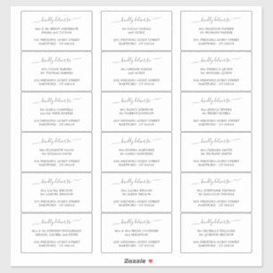 Elegant Kindly Deliver To Guest Address Label