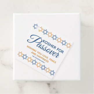 Elegant Kosher for Passover Star of David Personal Favor Tags