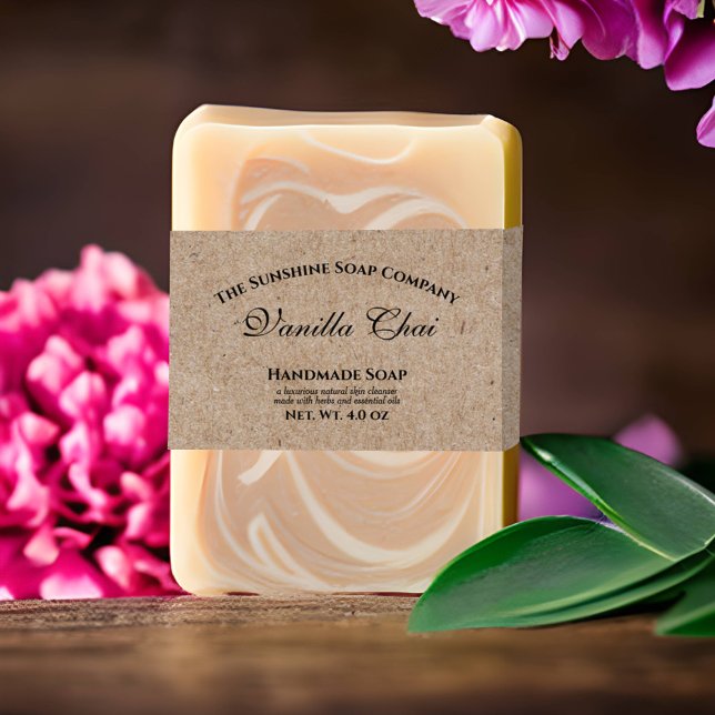 Elegant Kraft Paper Style Soap Belly Band (Creator Uploaded)