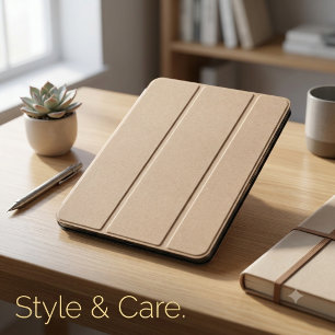Elegant Kraft Texture iPad Mini Cover Design