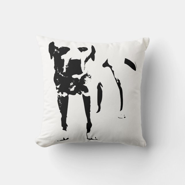 Elegant Labrador – Calm Presence Throw Pillow (Front)