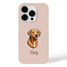 Elegant Labrador Retriever Custom Photo Blush Pink