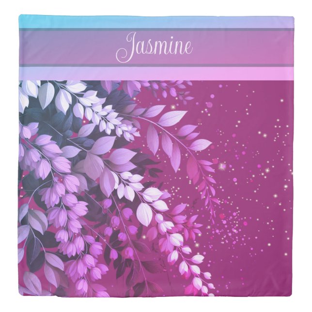 Elegant Laburnum Cascade Duvet Cover (Front)