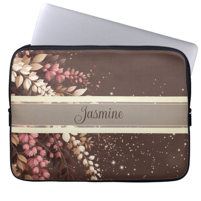 Elegant Laburnum Cascade Laptop Sleeve (Front)