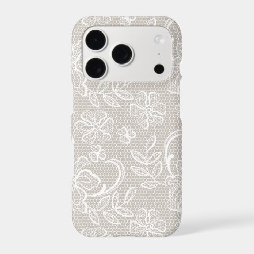 Elegant Lace Aesthetic iPhone 17 Pro Case