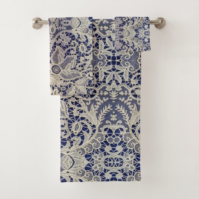 Elegant lace bath towel set (Insitu)